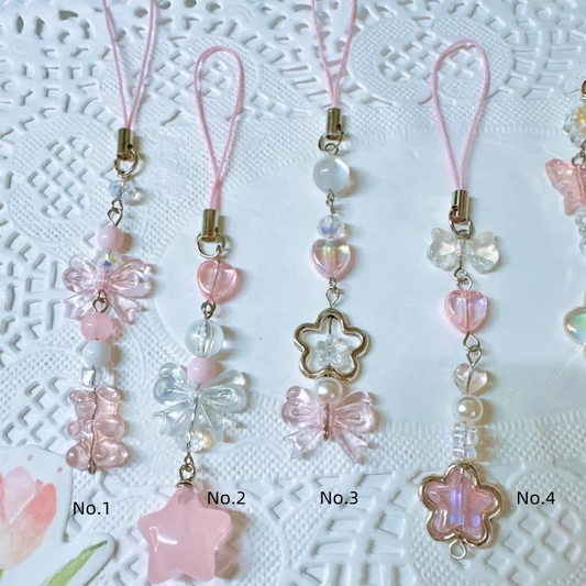 Pink Blossom Phone Charm